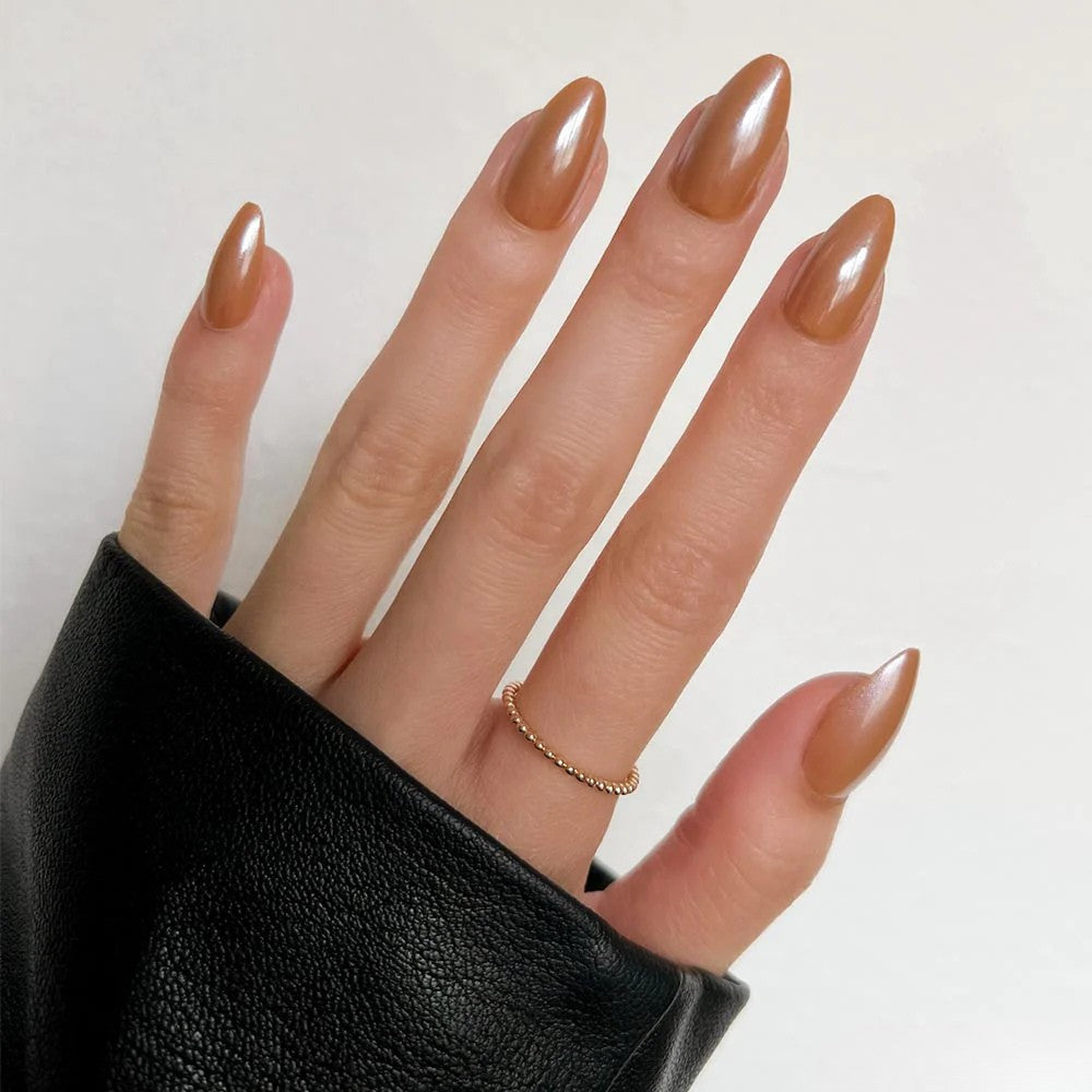 Glamnetic Maple Glaze Press-on Nails