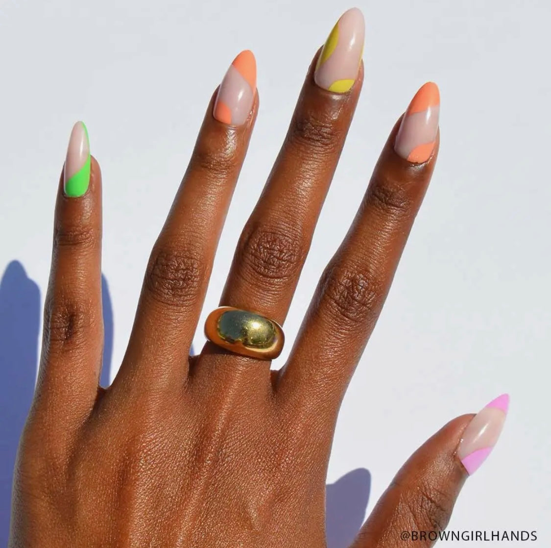 Glamnetic Rainbow Puff Press-on Nails