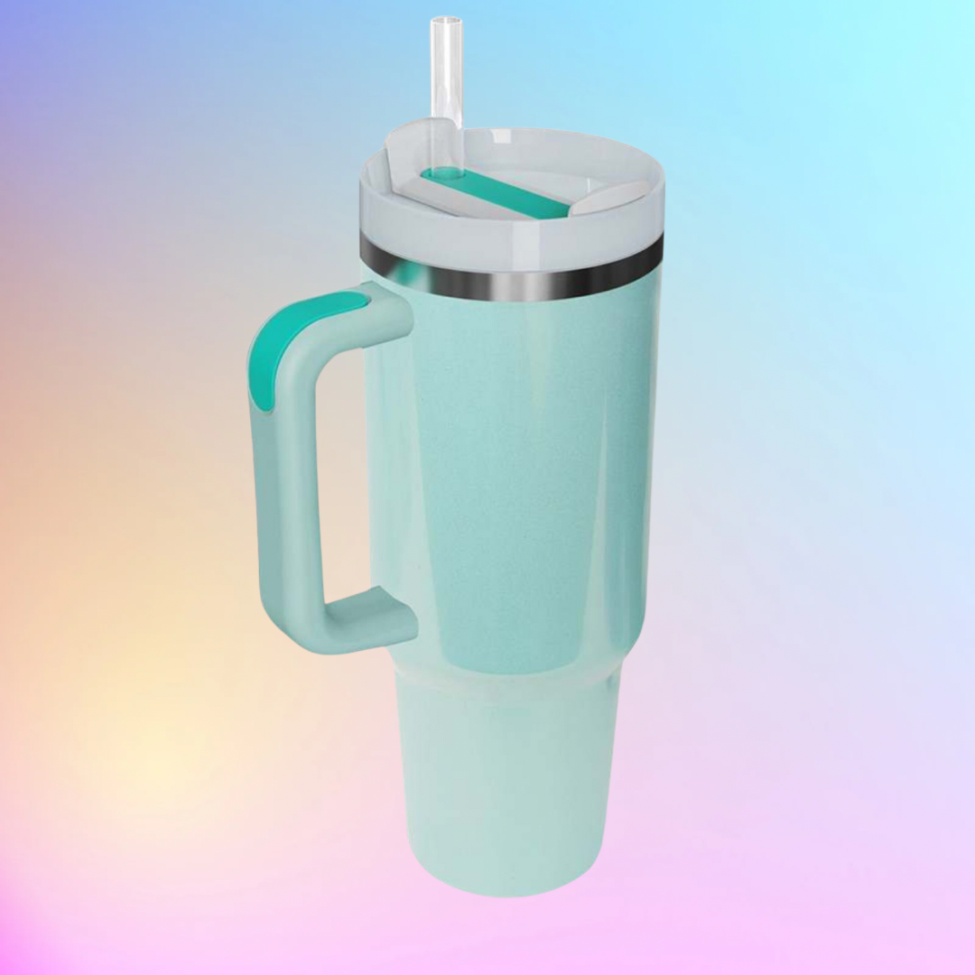 40 oz Mint Iridescent Tumbler