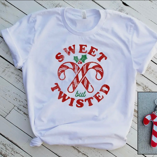 Sweet But Twisted Christmas Graphic Tee