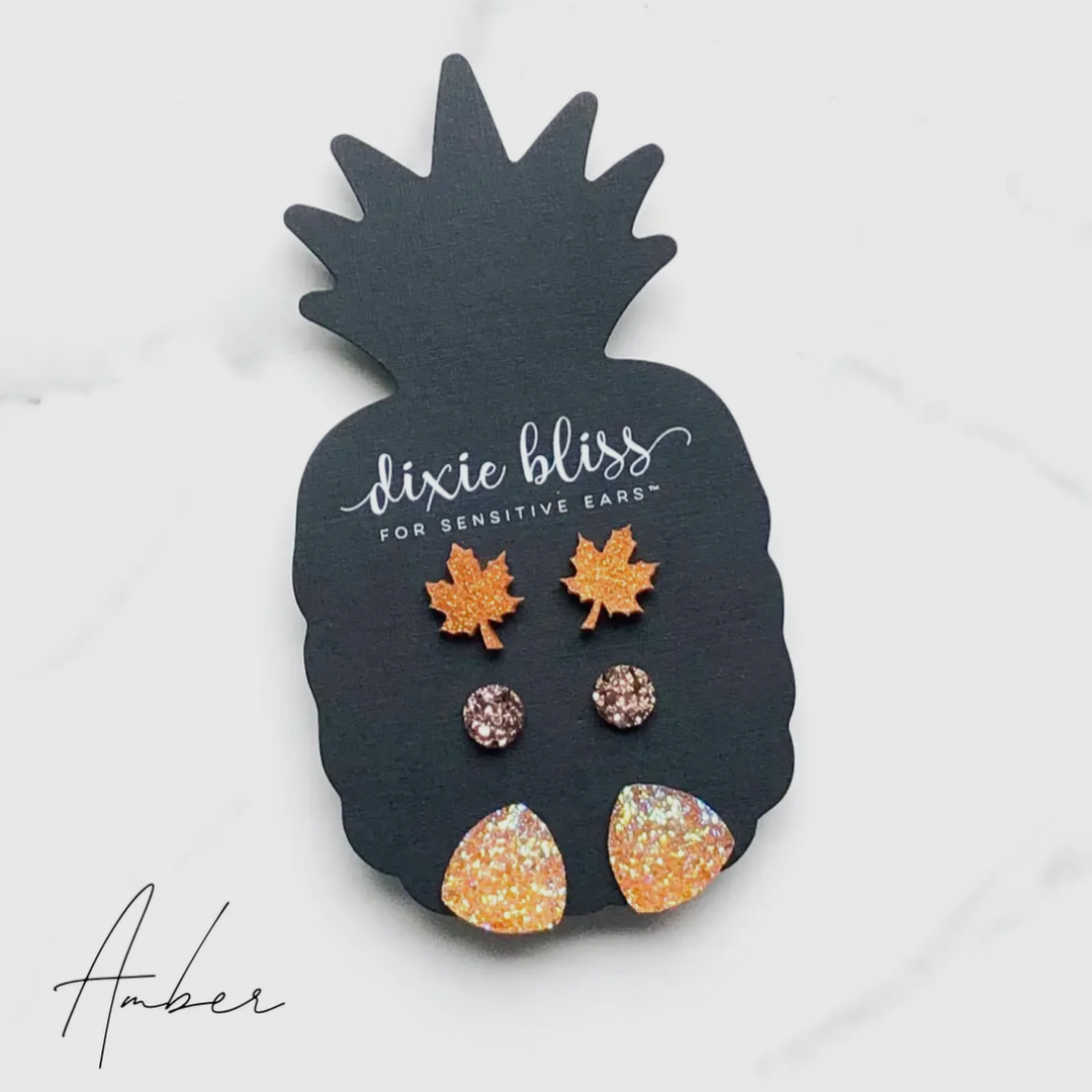 Amber Earring Set