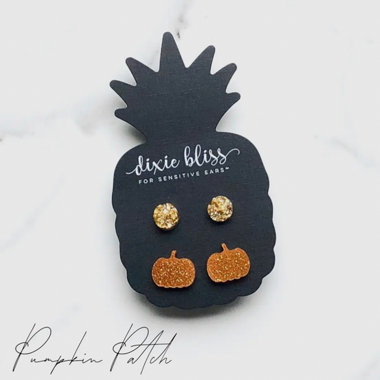 Pumpkin Patch Earring Set