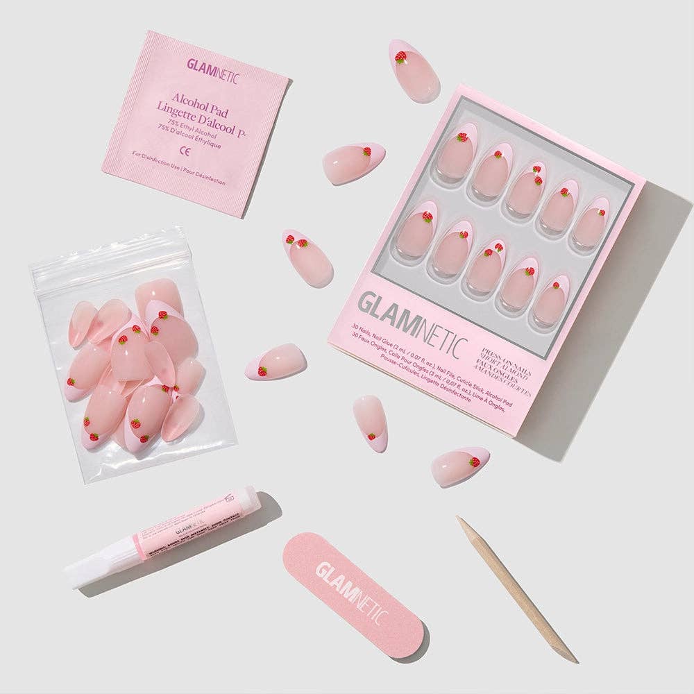 Glamnetic Strawberry Bits Press-on Nails