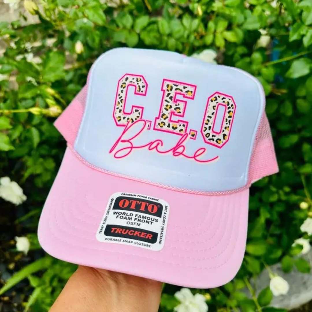 Leopard CEO Babe Trucker Hat