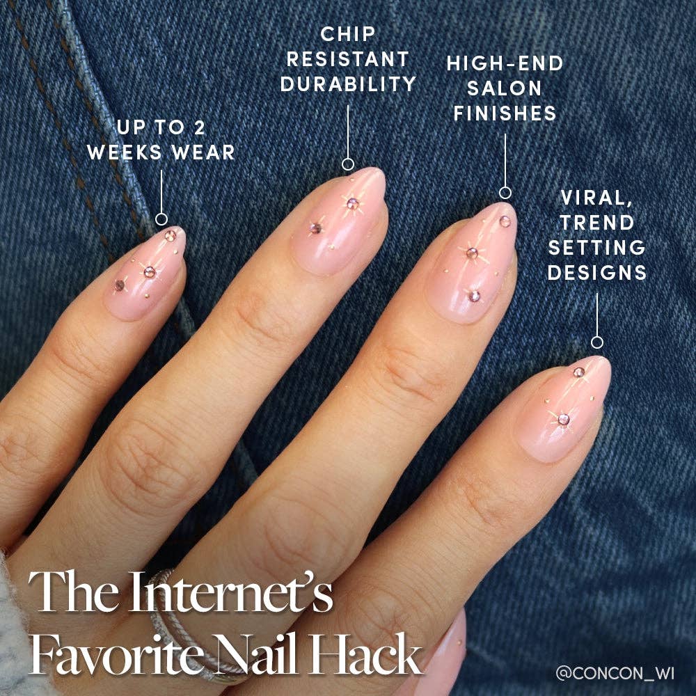 Glamnetic Pink Comet Press-on Nails