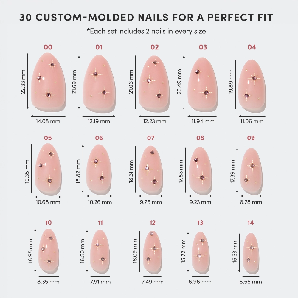Glamnetic Pink Comet Press-on Nails